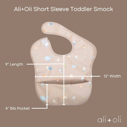 Undersea Smock Bib for Baby & Toddler