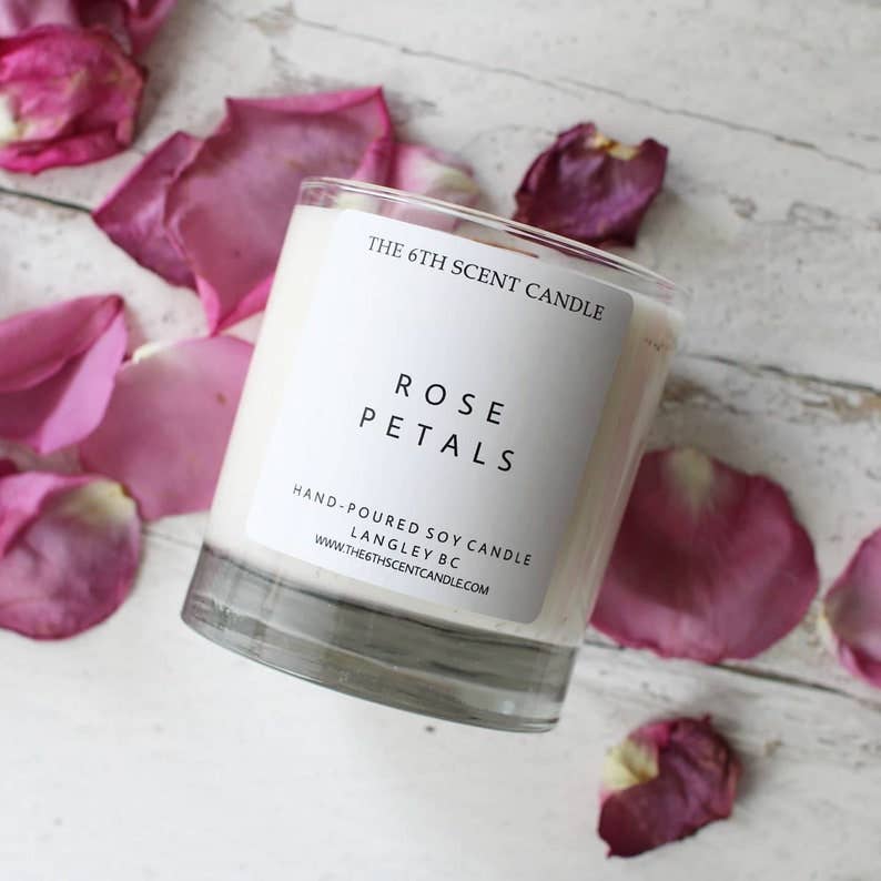 The 6th Scent Candle - Rose Petals Soy Candle