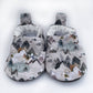 Earthy Mountain Baby Shoes: Gray Faux Suede / 0-3 Months