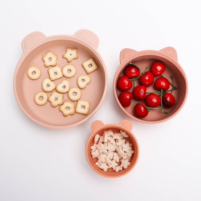 Terracotta-Blush Stackable Snack Bowl Set