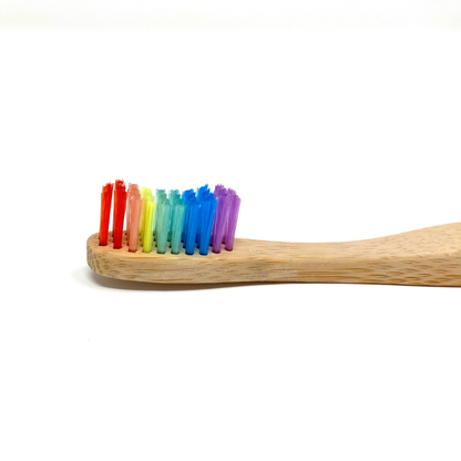 Rainbow Adult Soft Bamboo Toothbrush