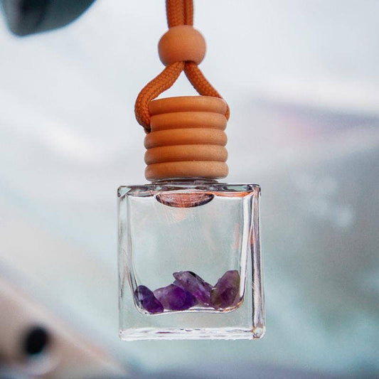 Amethyst Crystals | Cashmere & Almond Crème | Car Diffuser