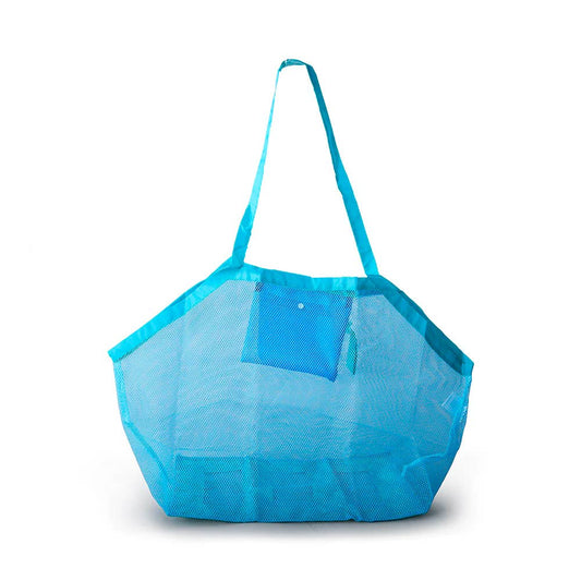 Mesh Beach Sand Toys Tote Bag Blue