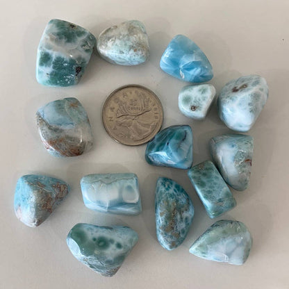 High Quality Larimar Tumbled Crystal