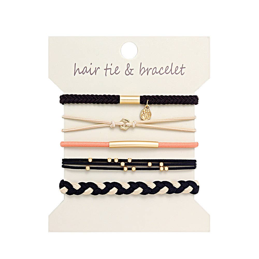 Bohemian Hair Tie Bracelet Stacks
