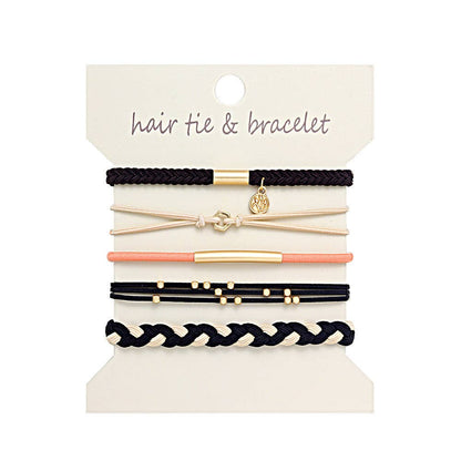 Bohemian Hair Tie Bracelet Stacks