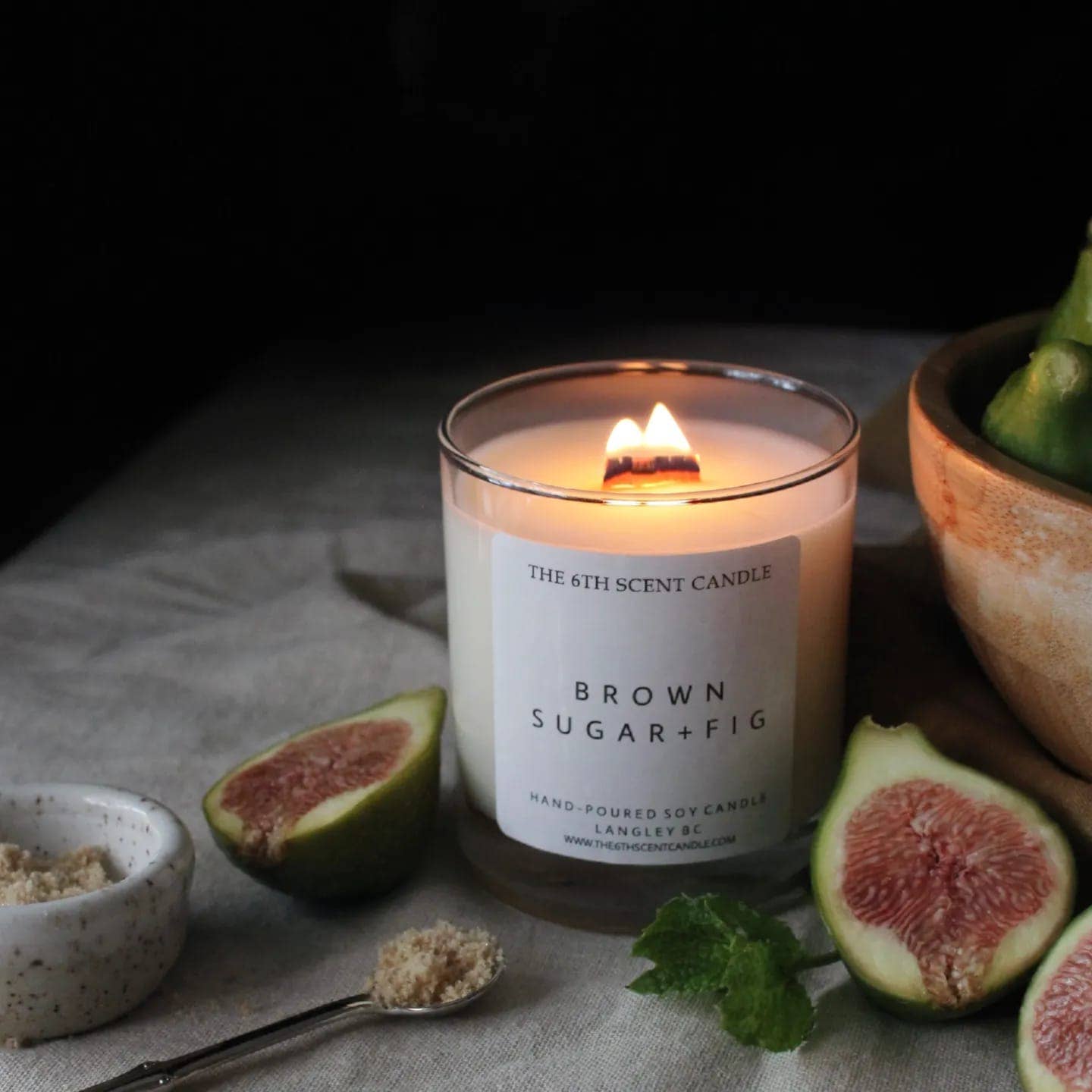 The 6th Scent Candle - Brown Sugar + Fig Soy Candle