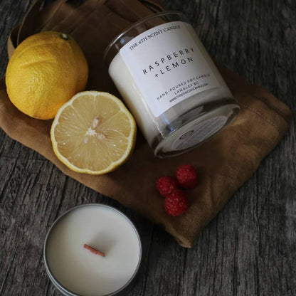 The 6th Scent Candle - Raspberry + Lemon Soy Candle