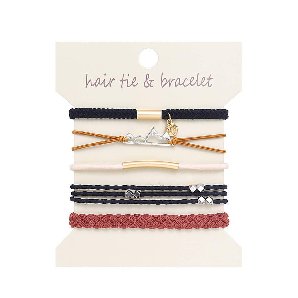 Bohemian Hair Tie Bracelet Stacks