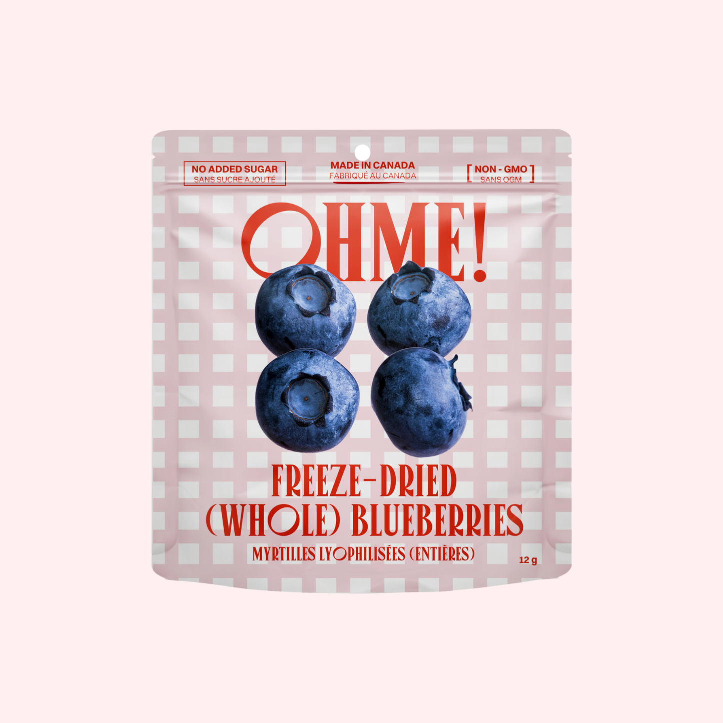 OHME! Foods - Freeze-Dried Blueberries (Whole) (Snack Size)