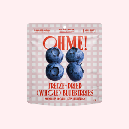 OHME! Foods - Freeze-Dried Blueberries (Whole) (Snack Size)
