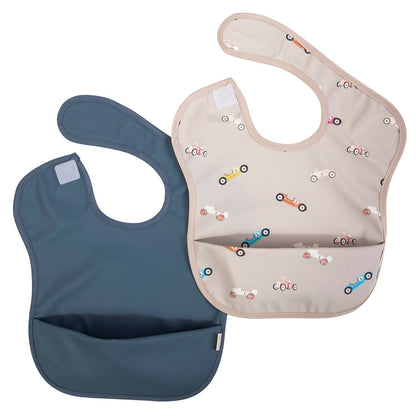 Cars & Midnight Smock Bibs (2pc)