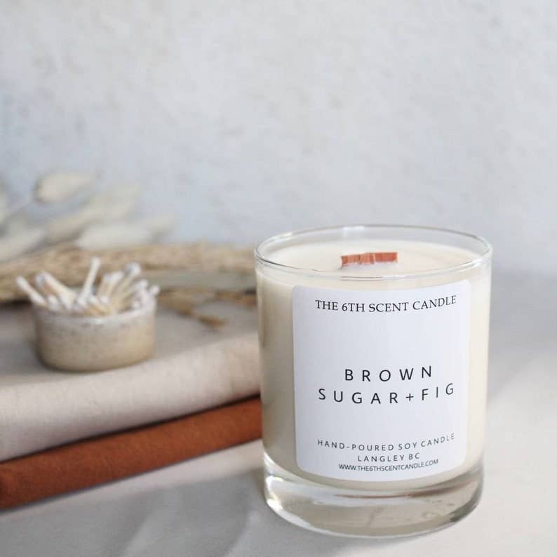 The 6th Scent Candle - Brown Sugar + Fig Soy Candle