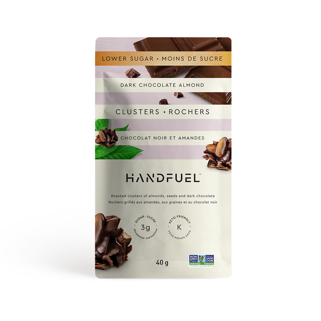 HANDFUEL - Dark Chocolate Almond Clusters 40g