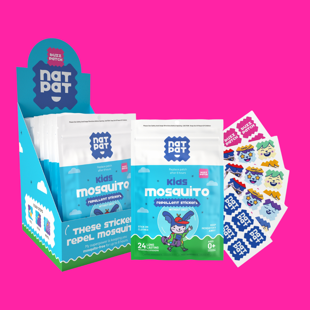 NATPAT - BuzzPatch: Mosquito Patches, Natural Insect Repellent