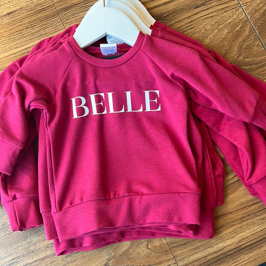 Belle Crewneck Berry Pink