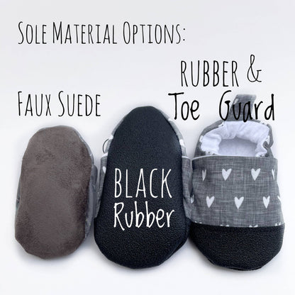 Woodland Baby Shoes: Gray Faux Suede / 18-24 months