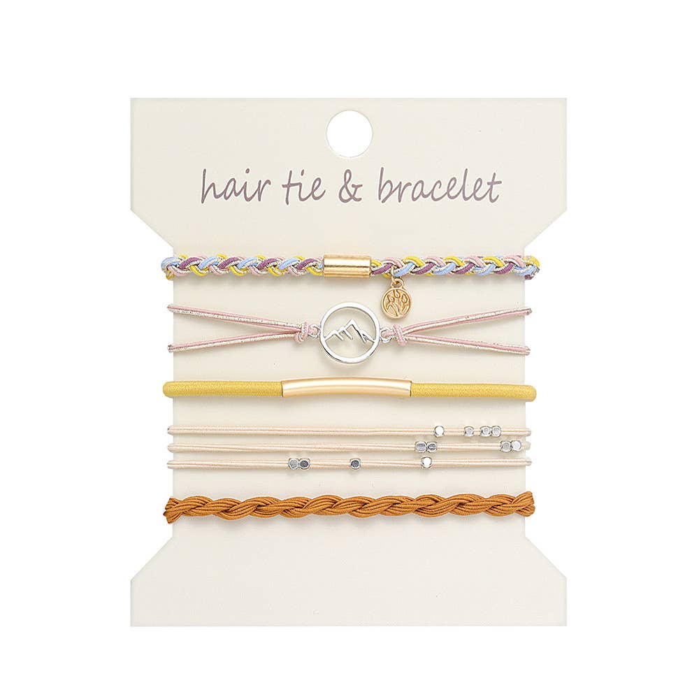 Bohemian Hair Tie Bracelet Stacks