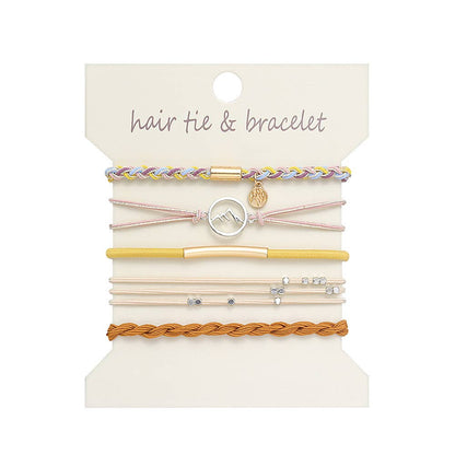 Bohemian Hair Tie Bracelet Stacks