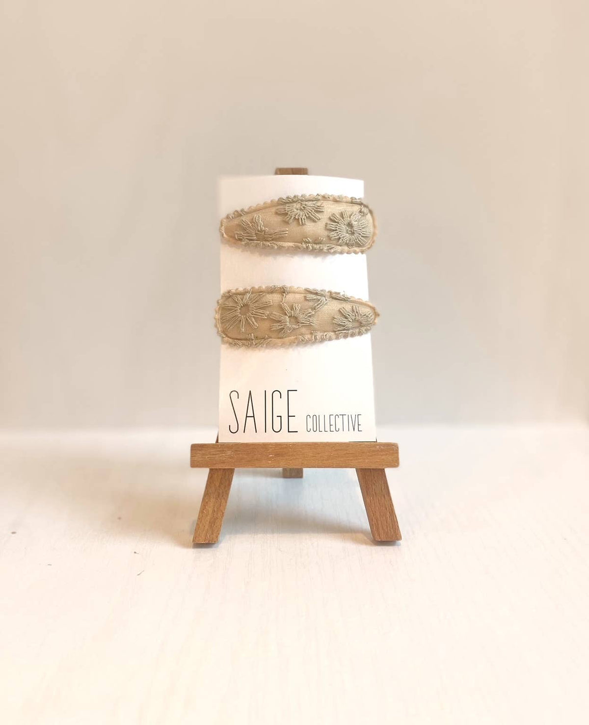 Saige Collective - Boho Embroidered Hair Clip