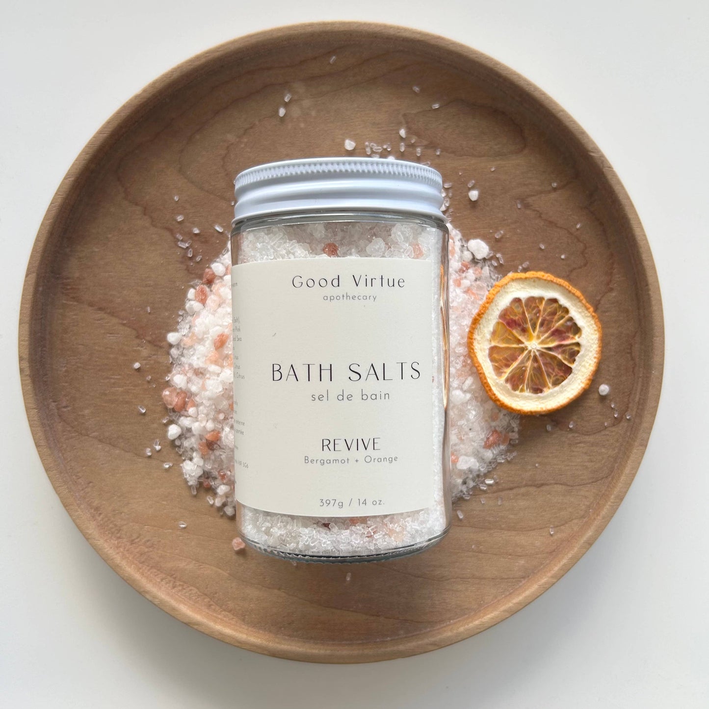 Bath Salts / Revive / Orange + Bergamot Jar 397g / 14oz