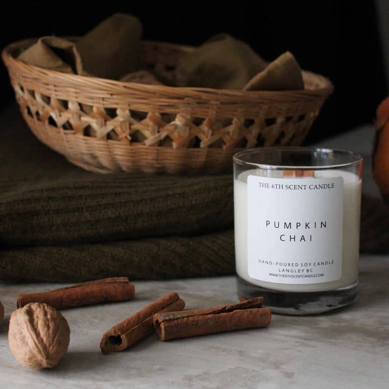 The 6th Scent Candle - Pumpkin Chai Soy Candle