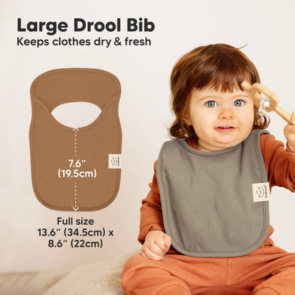 8-Pack Hallo Drool Bibs