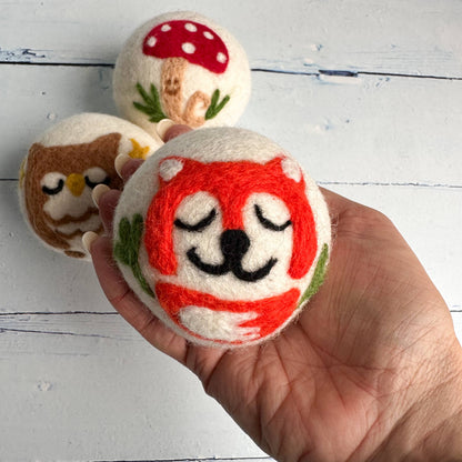 Sewing Seeds Play - Woodland Creatures Felt Dryer Balls - Set Of 3 