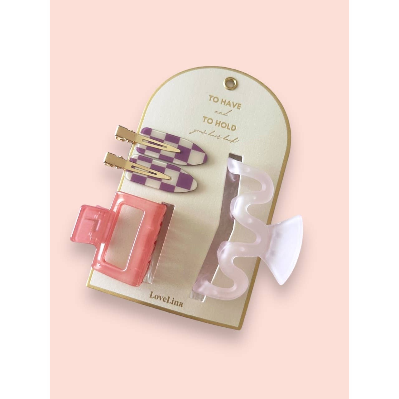 LoveLina - 3-Pack Assorted Clip Set - SIDO Lilac