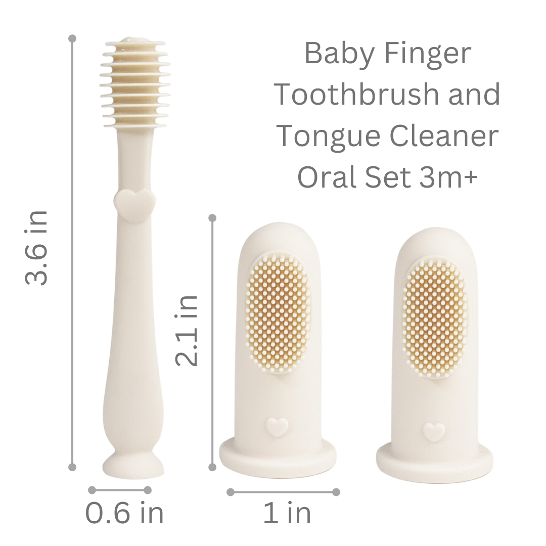 Ivory Baby Finger Toothbrush & Tongue Cleaner Set