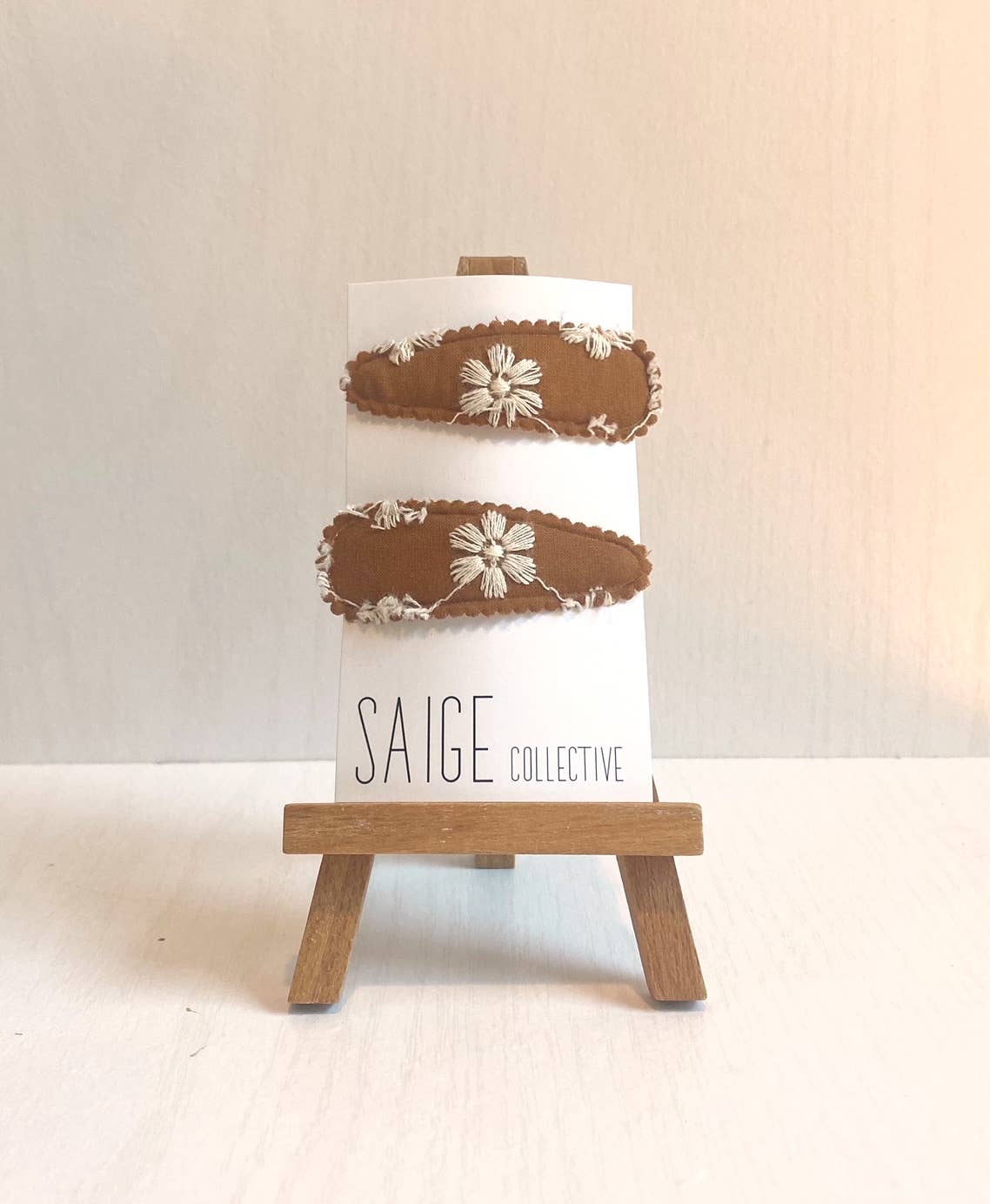 Saige Collective - Boho Embroidered Hair Clip