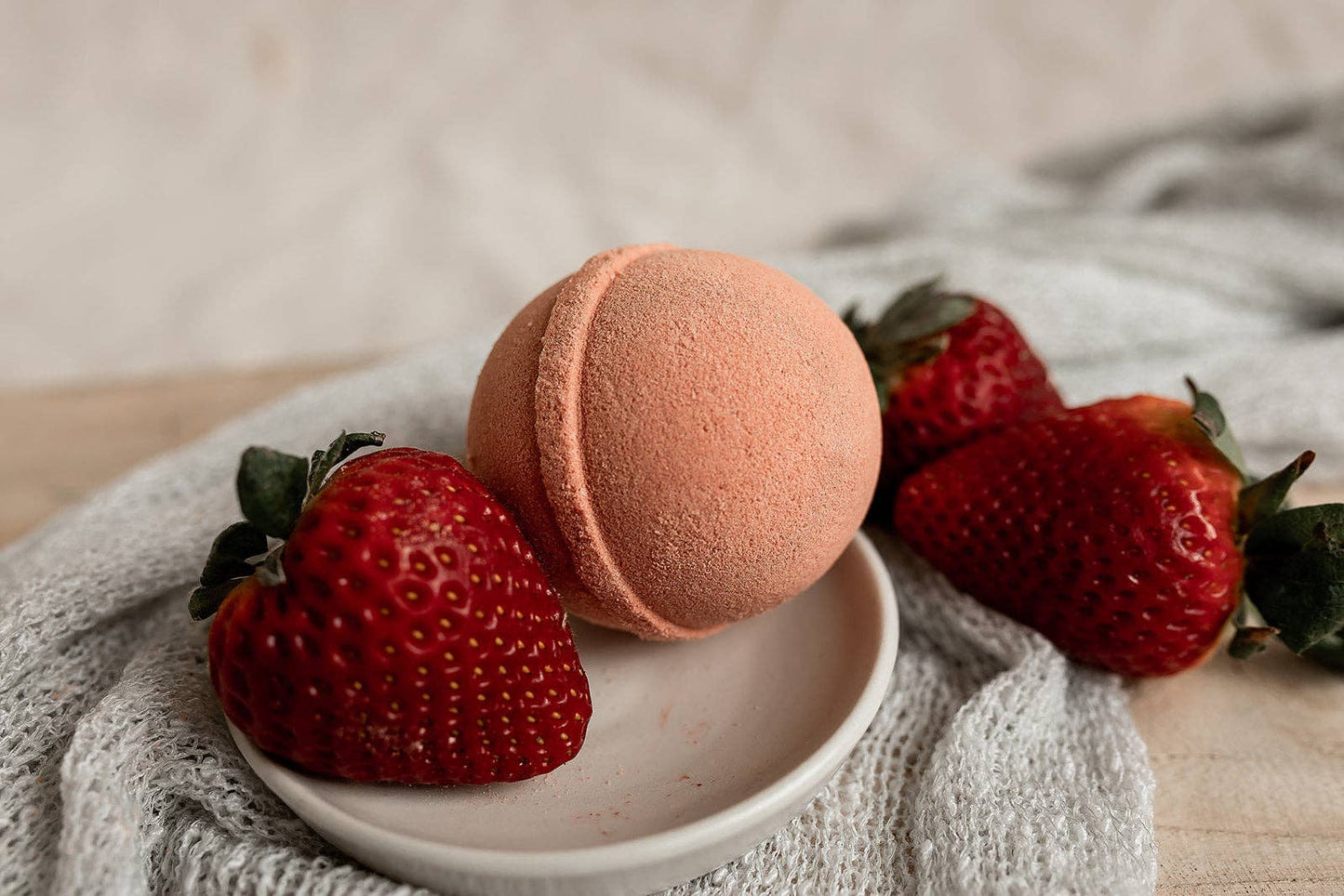 BelleRose Bath Company - Strawberry Bath Bombs