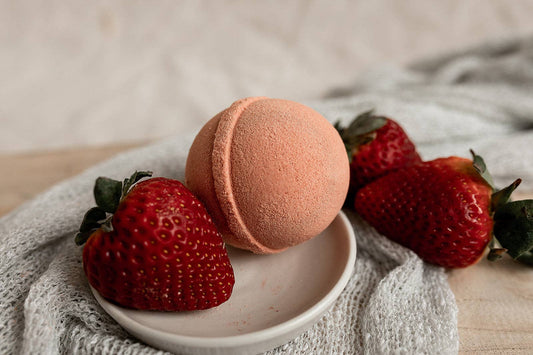 BelleRose Bath Company - Strawberry Bath Bombs