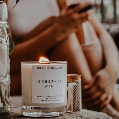 The 6th Scent Candle - Cabernet Wine Soy Candle