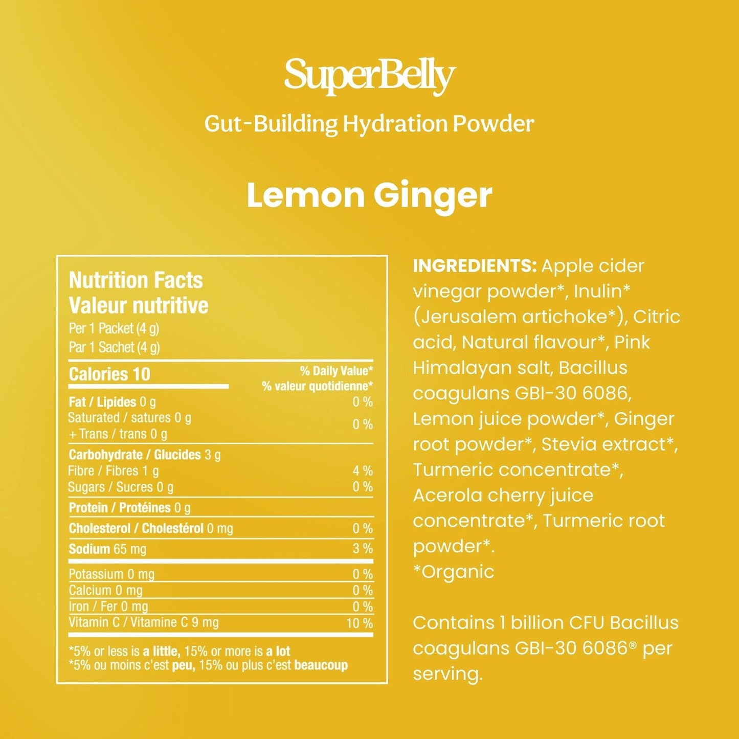 Blume - SuperBelly Hydration & Gut Mix, Lemon Ginger