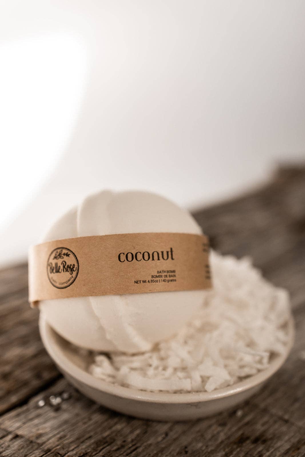 BelleRose Bath Company - Coconut Bath Bombs