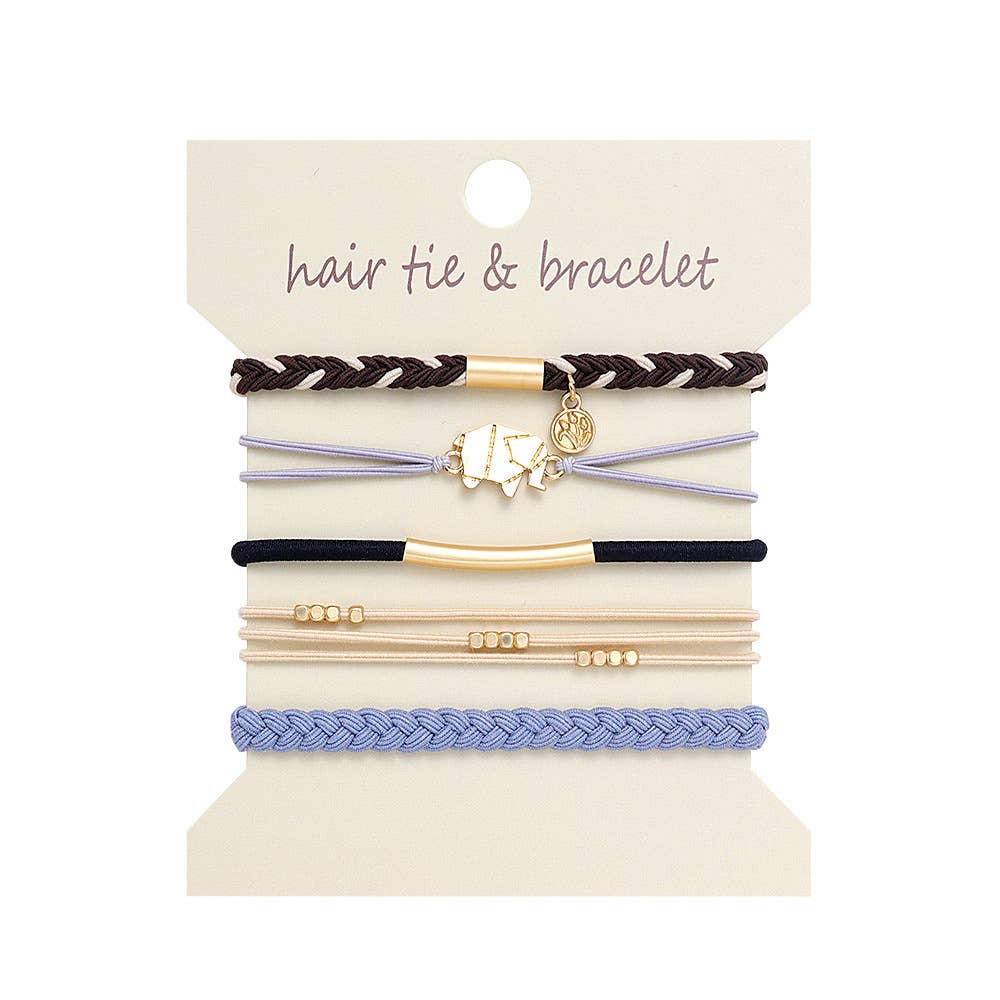 Bohemian Hair Tie Bracelet Stacks