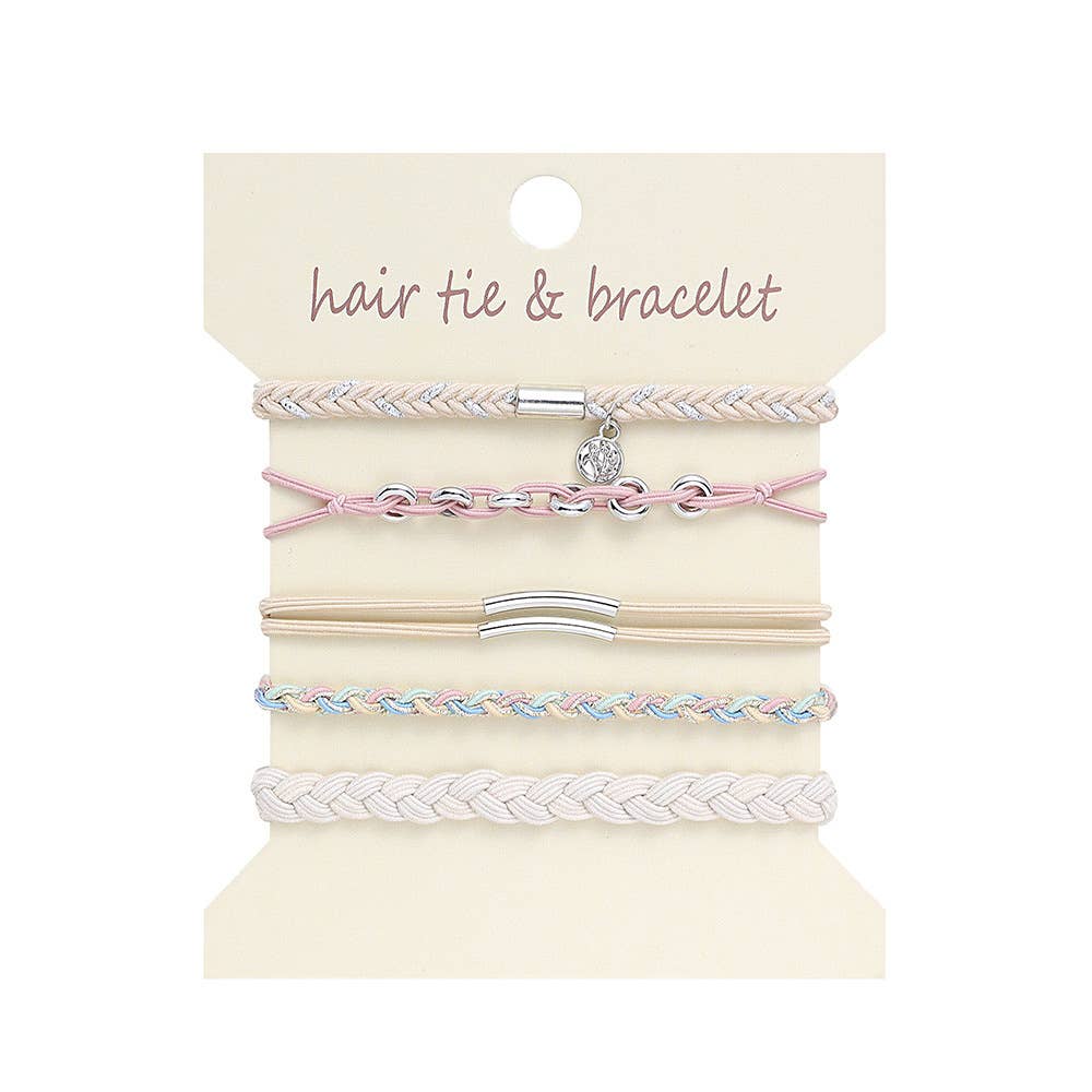 Bohemian Hair Tie Bracelet Stacks