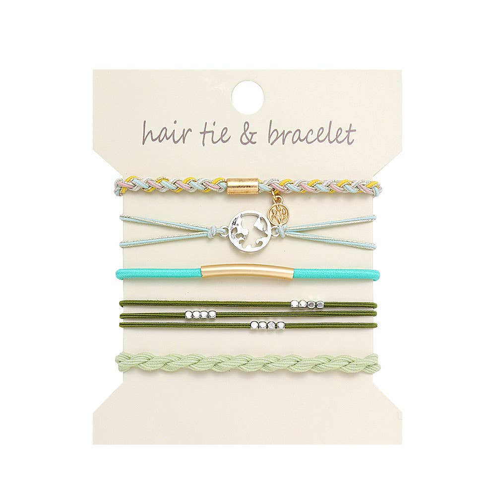 Bohemian Hair Tie Bracelet Stacks