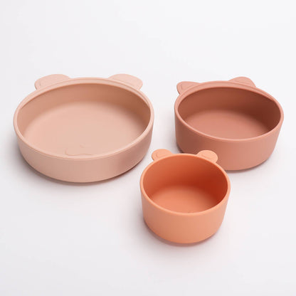 Terracotta-Blush Stackable Snack Bowl Set