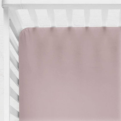 Dusty Mauve Fitted Crib Sheet