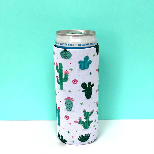 Slim Can Holder Cactus Flower