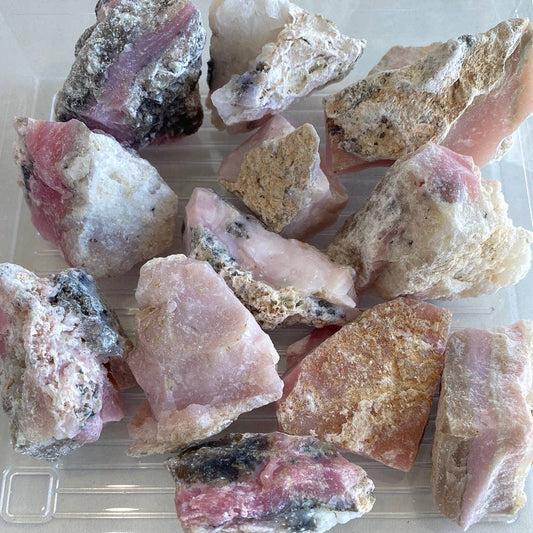 Pink Opal Rough Cut Crystal