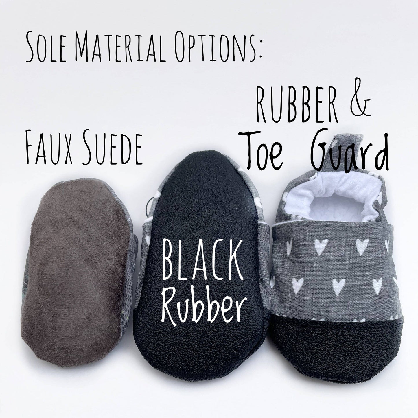 Mountain Baby Shoes: Gray Faux Suede / 0-3 Months