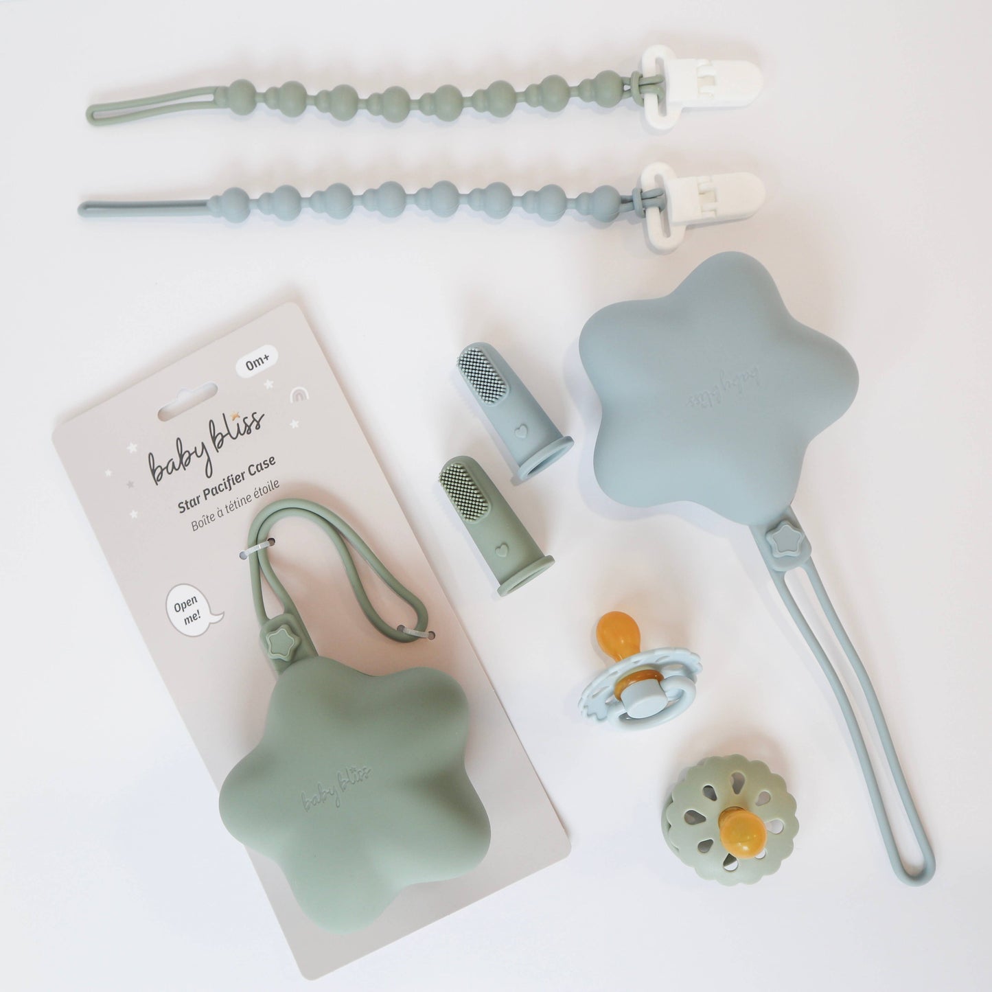 Baby Bliss - Infant Toothbrush - Dusty Teal & Sage