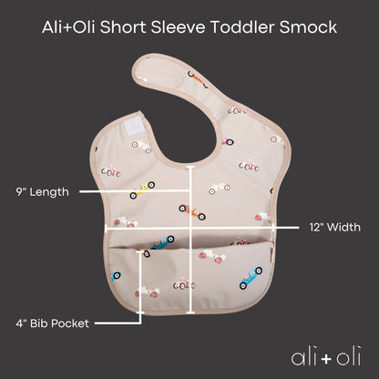 Cars & Midnight Smock Bibs (2pc)