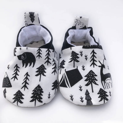 Woodland Baby Shoes: Gray Faux Suede / 18-24 months