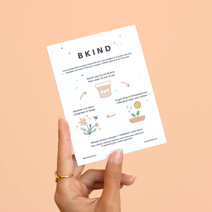 BKIND - Plantable Card - Flowers