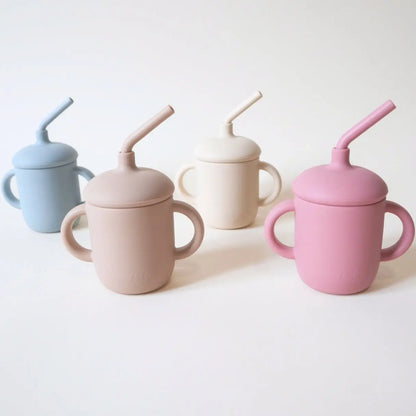 Baby Bliss - Sippy Cup with Straw, Spill-Proof & Anti-Stain - Caramel