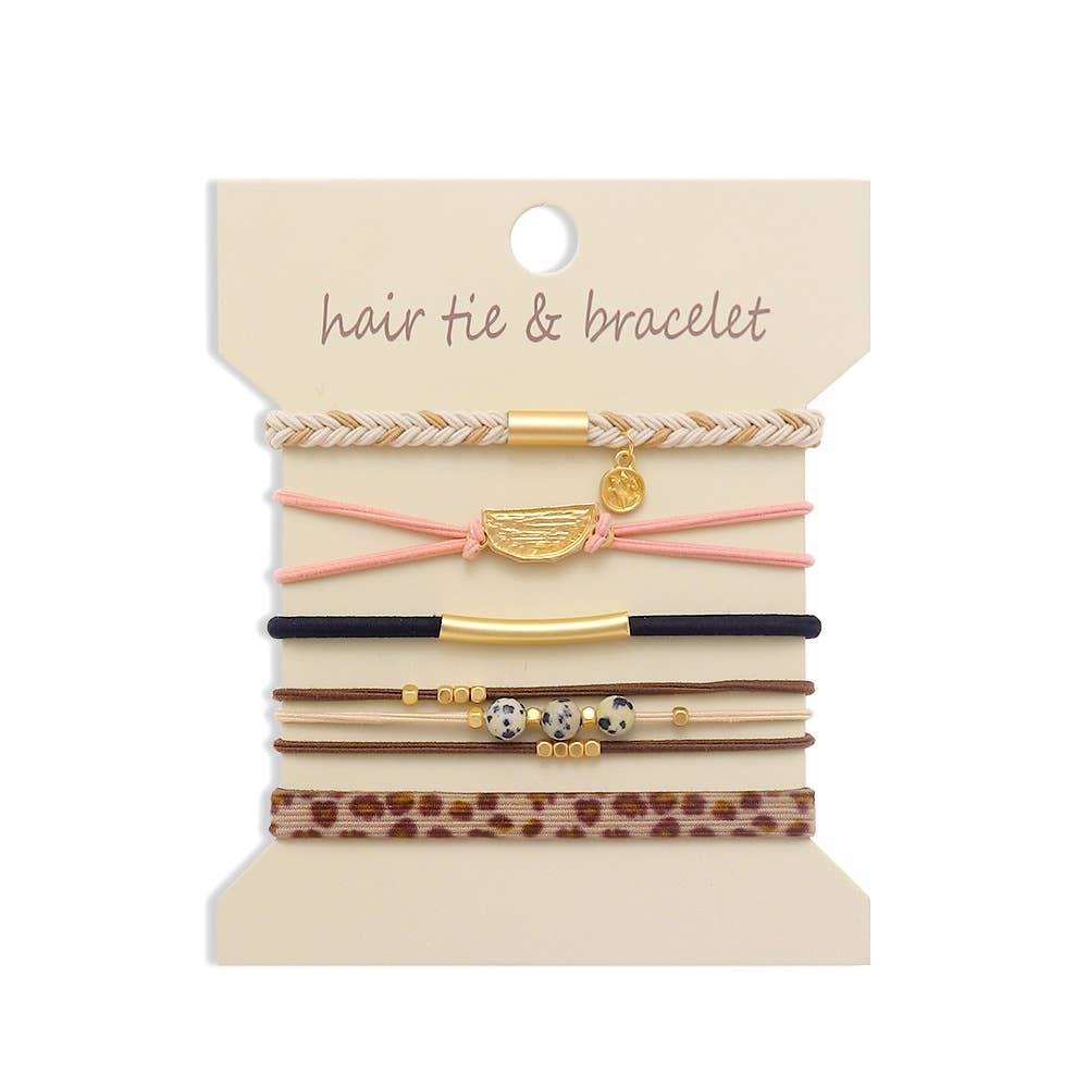 Bohemian Hair Tie Bracelet Stacks